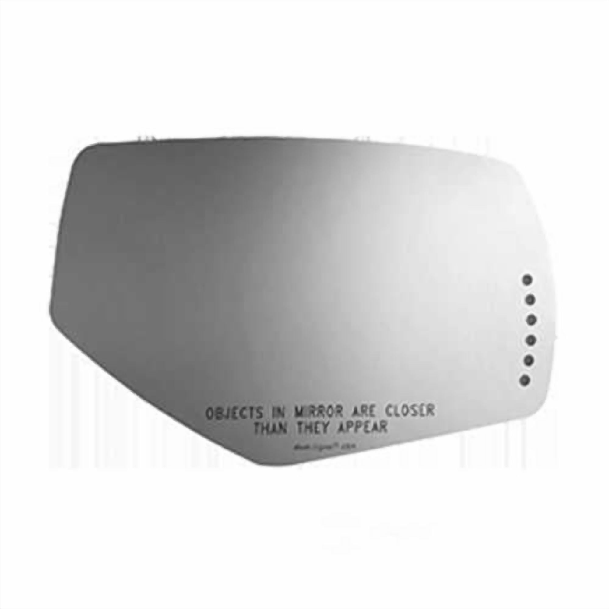 Burco Side View Mirror Replacement Glass with Motor Mount Plate - Clear Glass - 5572HSRSG