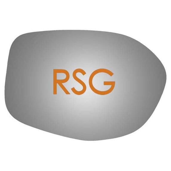 Burco Side View Mirror Replacement Glass with Motor Mount Plate - Clear Glass - 5574RSG