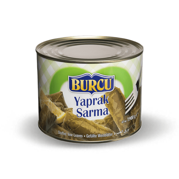 Burcu Canned Stuffed Grape Leaves, 1.9kg (67 oz)