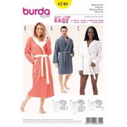 Burda Paper Sewing Pattern 6740 - Robes and Pyjamas for Men, Women