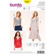 Burda Paper Sewing Pattern 6911 - Dresses and Tops for Women