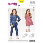 Burda Paper Sewing Pattern 9350 - Dresses and Tops for Kids