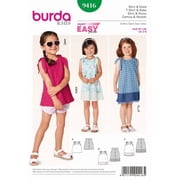 Burda Paper Sewing Pattern 9416 - Dresses and Tops for Kids