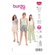 Burda Sewing Pattern 6008 Shorts, Trousers 8-22 34-48