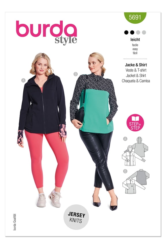 Style Sewing Pattern 5691 -Misses' Sports Shirts, Size: A (20-34)
