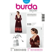 Burda Style Sewing Pattern 7171 - Renaissance, Size A 10,12,14,16,18,20,22,24