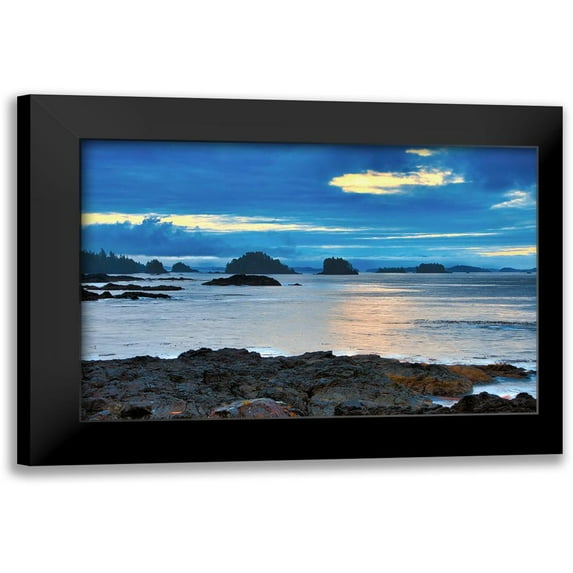 Burdick, Chuck 14x11 Black Modern Framed Museum Art Print Titled - Island at Sunrise