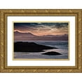 thumbnail image 1 of Burdick, Chuck 14x11 Gold Ornate Wood Framed with Double Matting Museum Art Print Titled - Sunset Glow at Wickaninnish Beach, 1 of 4