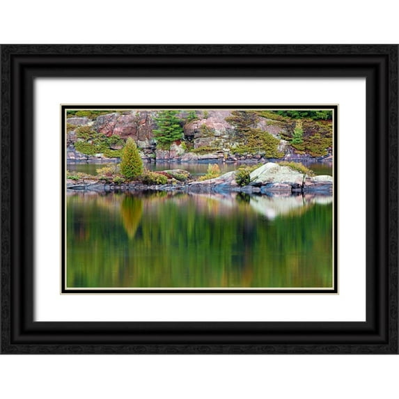 Burdick, Chuck 24x17 Black Ornate Wood Framed with Double Matting Museum Art Print Titled - Reflections