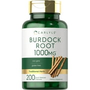 Burdock Root 1000 mg | 200 Capsules | Arctium Lappa Extract | by Carlyle