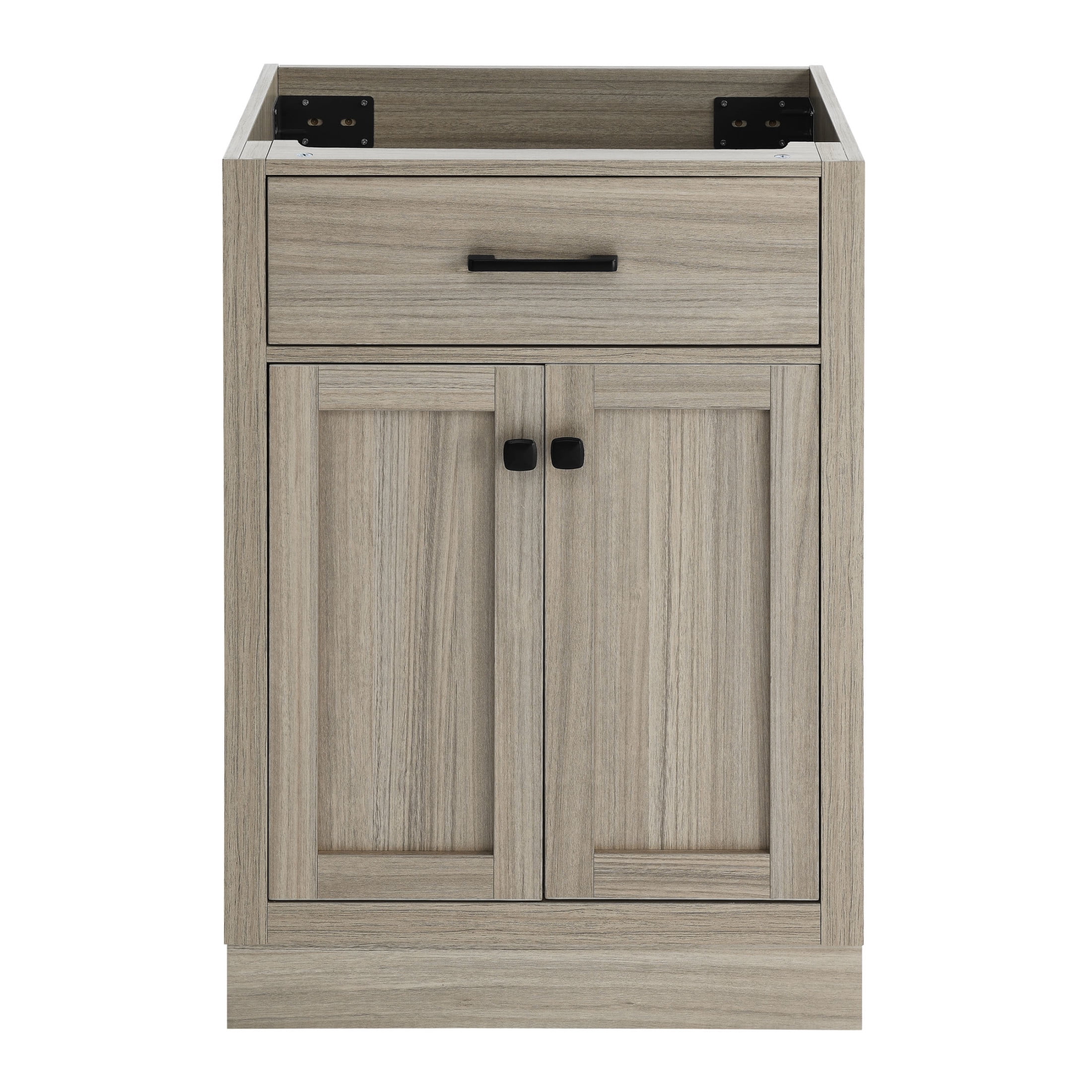 Burdon Weathered Oak Freestanding Bathroom Vanity Cabinet