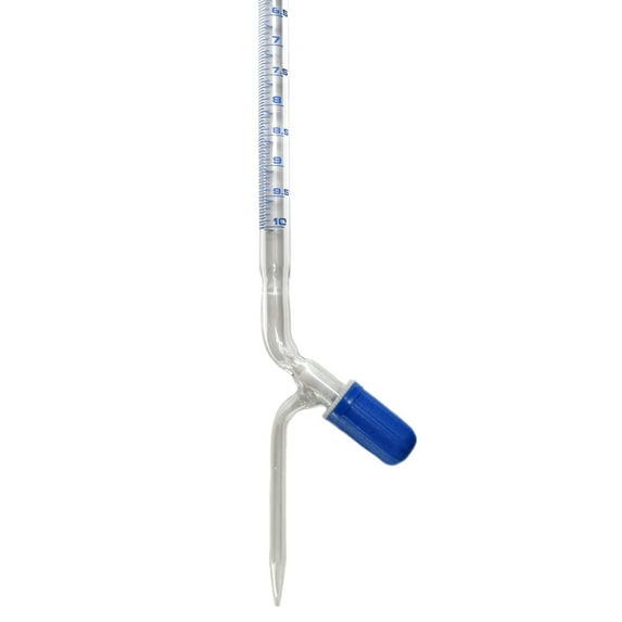 Burette, 50ml - Class A, DIN ISO 385 Compliant, Borosilicate Glass with Needle Valve Rotaflow Stopcock, 0.01ml Graduations - Eisco Labs