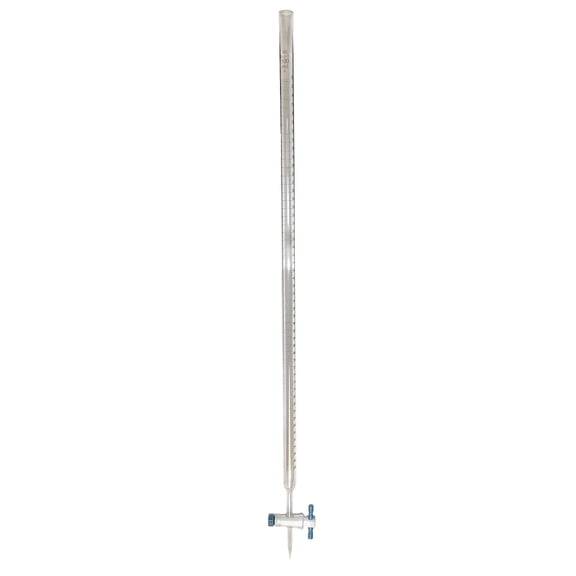 Burette, Borosilicate Glass with PTFE Stopcock, 100ml capacity.