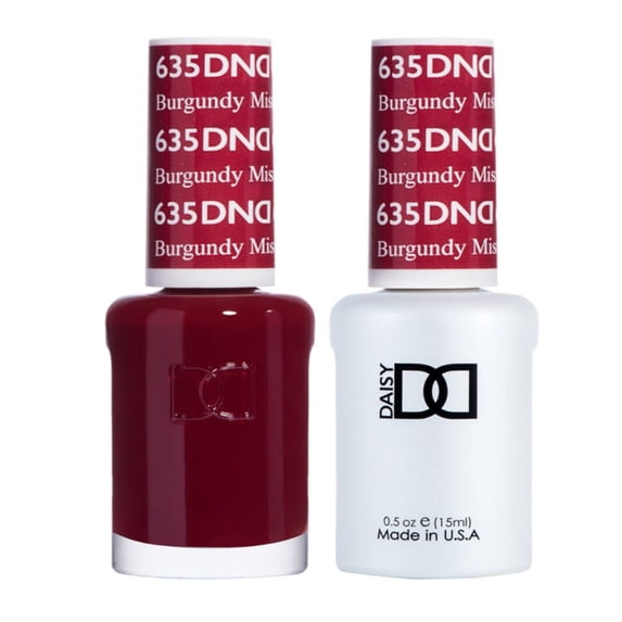 Burgandy Mist #635 & Matching Polish Set - DND Gel & Lacquer