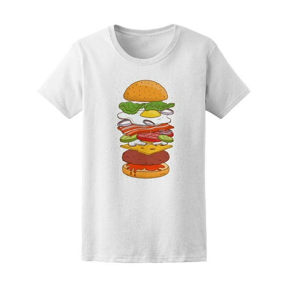 Burger Anatomy T-Shirt Men -Image by Shutterstock, Male Small