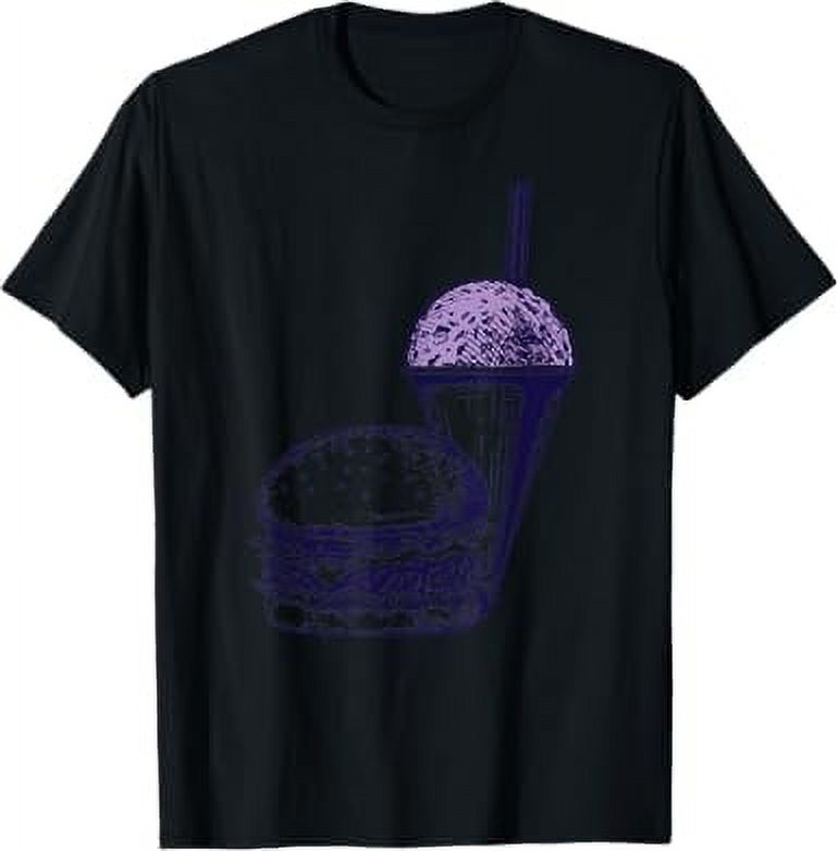 Burger And A Grape Snow Cone Funny Purple Color TShirt