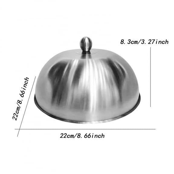 Burger Cover Heavy Duty Cheese Melting Dome for Cooking Outdoor BBQ Barbecue Stainless Steel Food Cover for Burger Steak