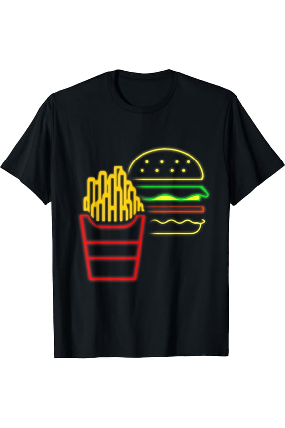 Burger&Fries Costume Kids Hamburger Fast Food Cheeseburger T-Shirt