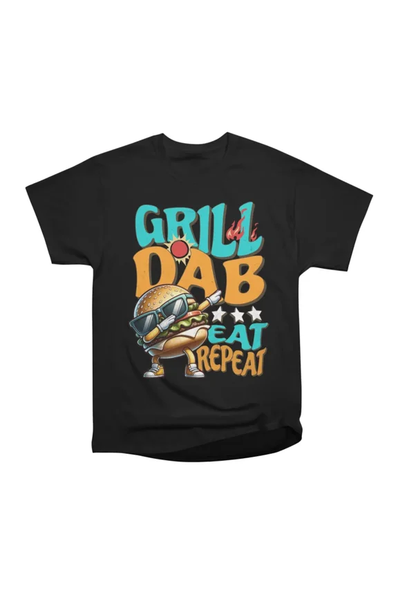 Burger Funny a Dab Dance Grilling Design T-Shirt Tee Gift For Him Merch For Her Apparel Fo