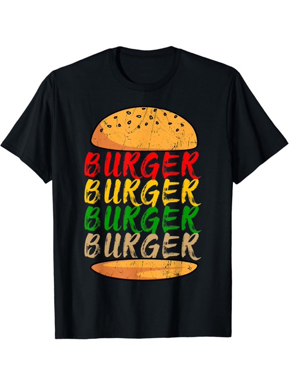 Burger Hamburger Fast Food Snacks Lover T-Shirt