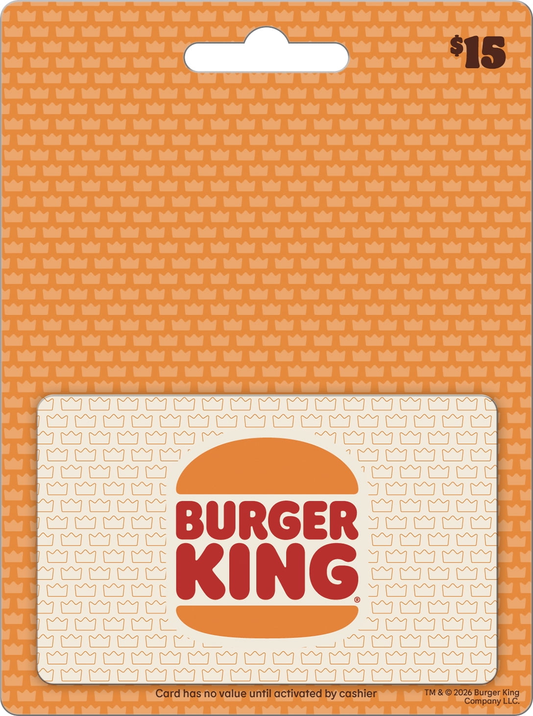 Burger King $15 Gift Card