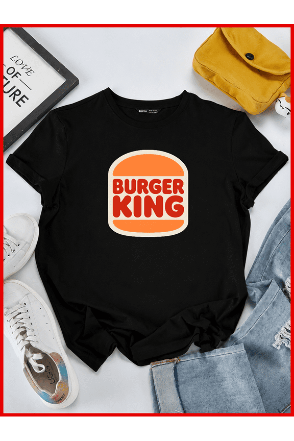Burger King Fast Food Fan Logo Whopper Hamburger Restaurant V50804 Unisex T-Shirt, S-5XL