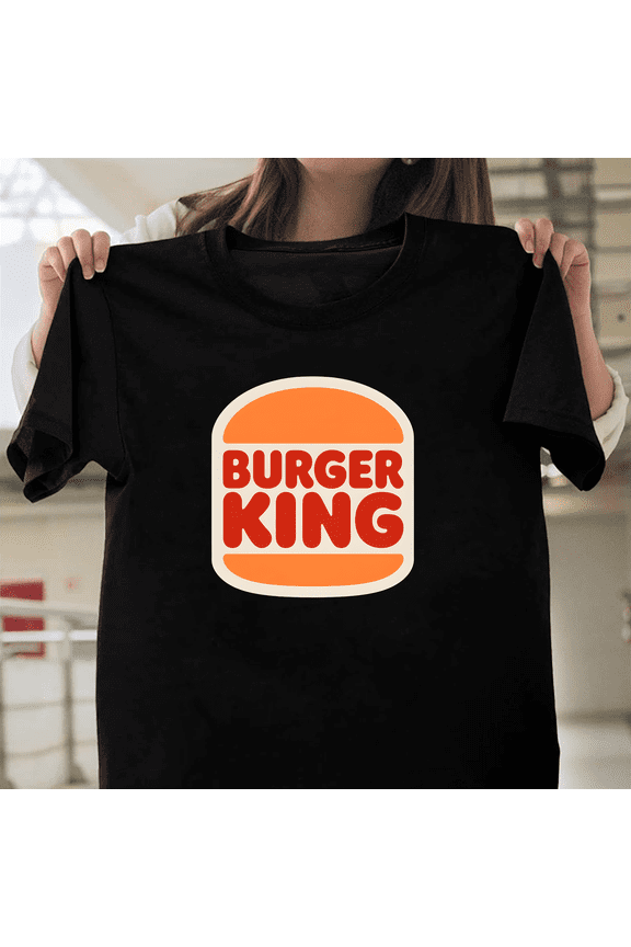 Burger King Logo Fast Food Fan Unisex Apparel Whopper Hamburger King V50804 Unisex T-Shirt, Size Up to 5XL