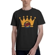 Burger King Logo MenS Basic Short Sleeve T-Shirt Fashionable Black 4x-Large