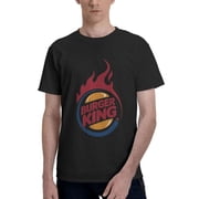 Burger King Logo MenS Basic Short Sleeve T-Shirt Vogue Black Medium
