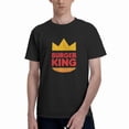 thumbnail image 1 of Burger King Logo Men'S Basic Short Sleeve T-Shirt Vogue Black Small, 1 of 8