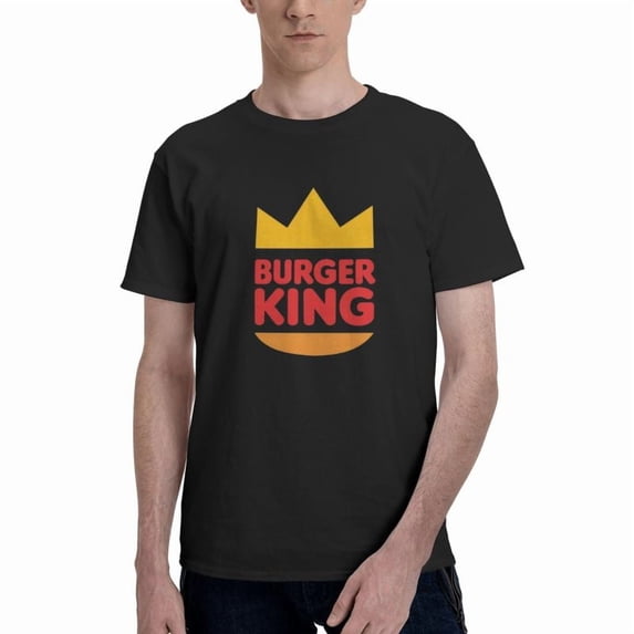 Burger King Logo Men'S Basic Short Sleeve T-Shirt Vogue Black Small