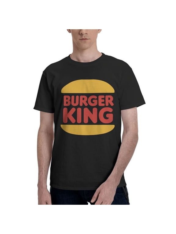 Burger King Logo Men'S Basic Short Sleeve T-Shirt Vogue Black Small