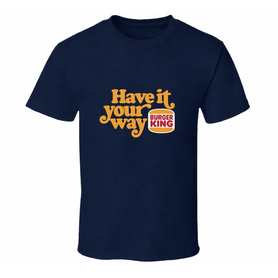 Burger King Retro Fast Food Restaurant Logo Graphic T-shirt