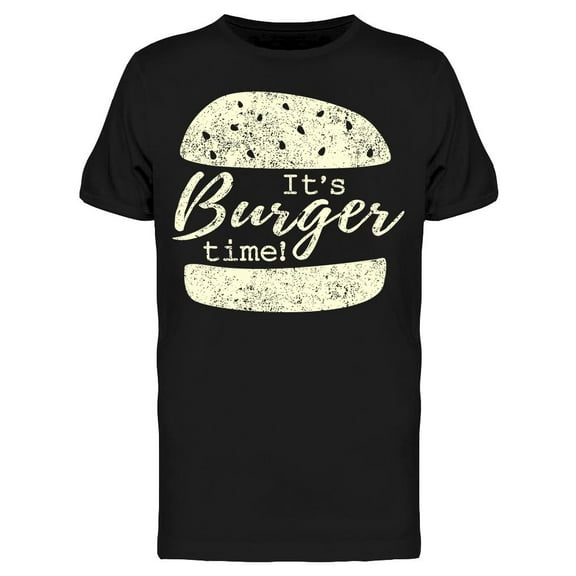 Burger Lettering Graphic T-Shirt Men -Image by Shutterstock, Male x-Large