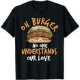 thumbnail image 1 of Burger Lovers Fast Food Snacks Hamburger T-Shirt Black X-Large, 1 of 3