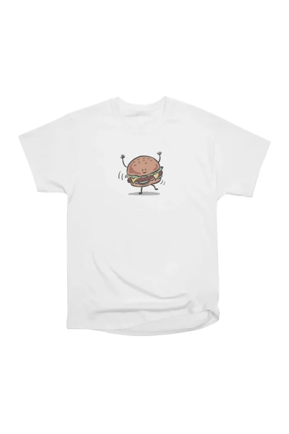 Burger Man by Manly design T-Shirt Tee Gift For Him Merch For Her Apparel For Friend