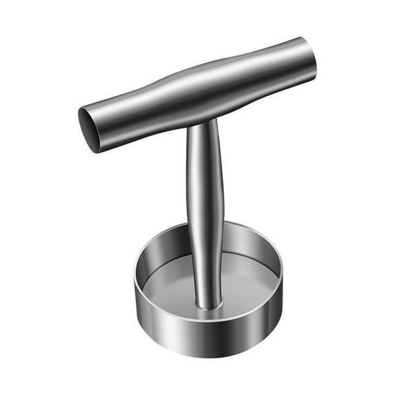 Burger Non Stick Hamburger Patty Maker With Wax Paper Aluminum Burger Maker For Kitchen BBQ Grill Burger With Patty Papers Stainless Steel Hamburger Patty Maker Non Stick Ring