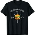 thumbnail image 1 of Burger O´Clock Cheeseburger Fast Food Burger Lovers T-Shirt, 1 of 4