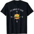 thumbnail image 1 of Burger O´Clock Cheeseburger Fast Food Burger Lovers T-Shirt, 1 of 5