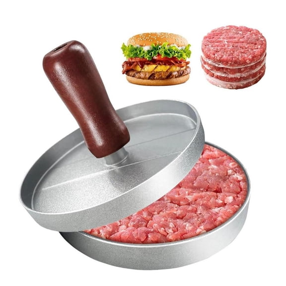 Burger Press 150 Patty Papers, Non-Stick Hamburger Patty Maker with Wax Paper, Aluminum Burger Maker for Kitchen BBQ Grill