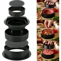 Burger Press, 3 in 1 Hamburger Press Patty Maker, Slider Press Stuffed Burger Patty Press Regular Burger Maker Non Stick Kitchen Barbecue Grilling Patty Molds