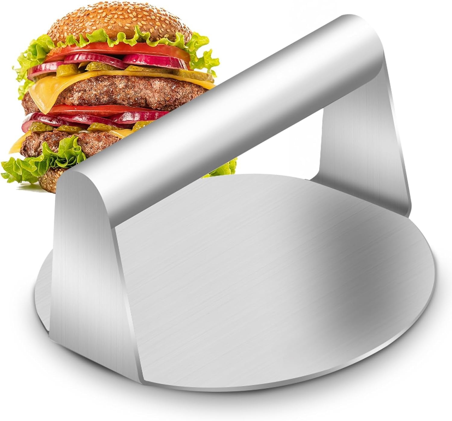 Burger Press 5.5inch Stainless Steel Smash Burger Press Heavy Duty Easy