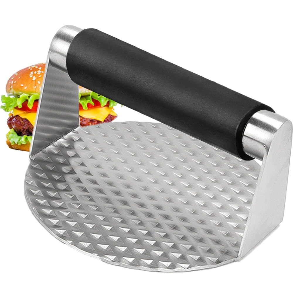 Burger Press with AntiScald Handle, 5.8 Inch Stainless Steel Burger