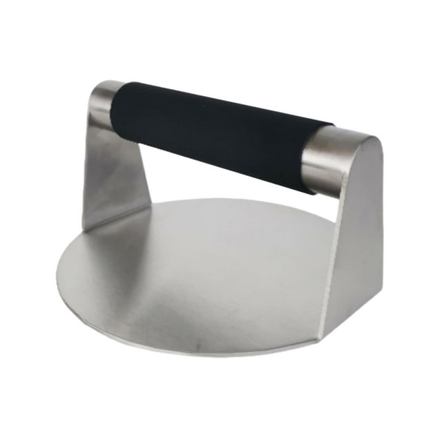 Burger Press Maker Meat Looser Meat Tenderisers Nonstick Flat Bottom Grill Cooking Smasher Press Burger Smasher for Steak Sandwiches Paninis black handle