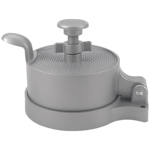 Burger Press Patty Maker, Aluminum Alloy Heavy Duty Burger Maker with Handle, Stuffing Capability for Kitchen, Restaurant, Easy to Clean, Silver