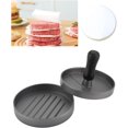 Burger Press with 100 Patty Papers, 4.5 inch Diameter NonStick Cast