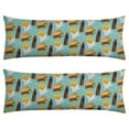 thumbnail image 1 of Burger-Themed Body Pillow Cover 20x54 American Food Inspired Long Pillow Case with Invisible Zipper, Soft & Breathable Fast Food Design for Full-Length Support, Machine Washable, 1 of 3