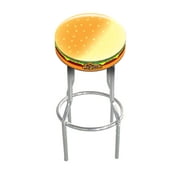 Burger Time 21.5 to 29.5 Adjustable Arcade Stool, Arcade1Up