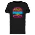 thumbnail image 1 of Burger Time Neon Sign T-Shirt Men -Image by Shutterstock, Male x-Large, 1 of 2