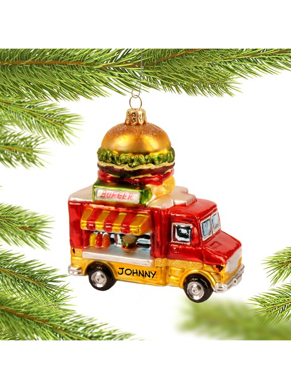 Burger Truck Christmas Ornament
